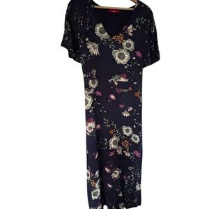 Navy Floral Maxi Dress